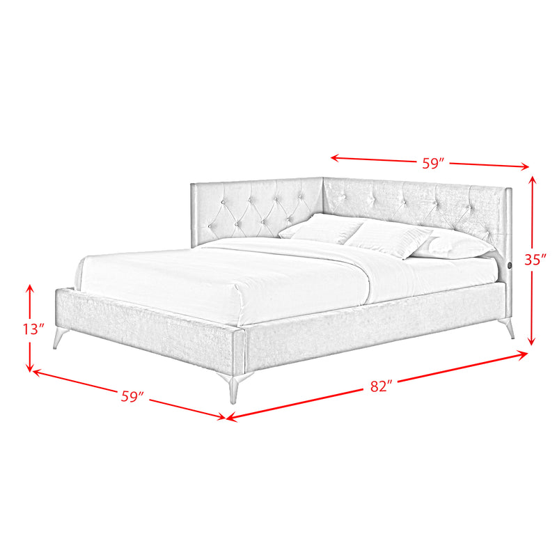 Amberley UPH Corner Bed with LED and USB