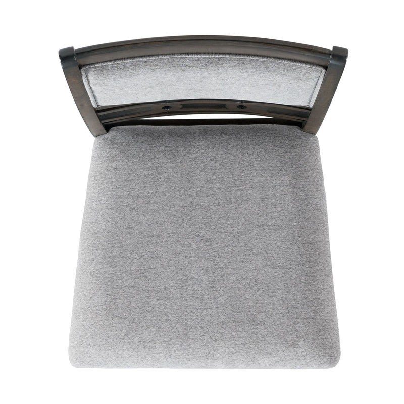 Amherst Dining Side Chair W/Fabric Cushion Dark Finish (2 Per Pack)