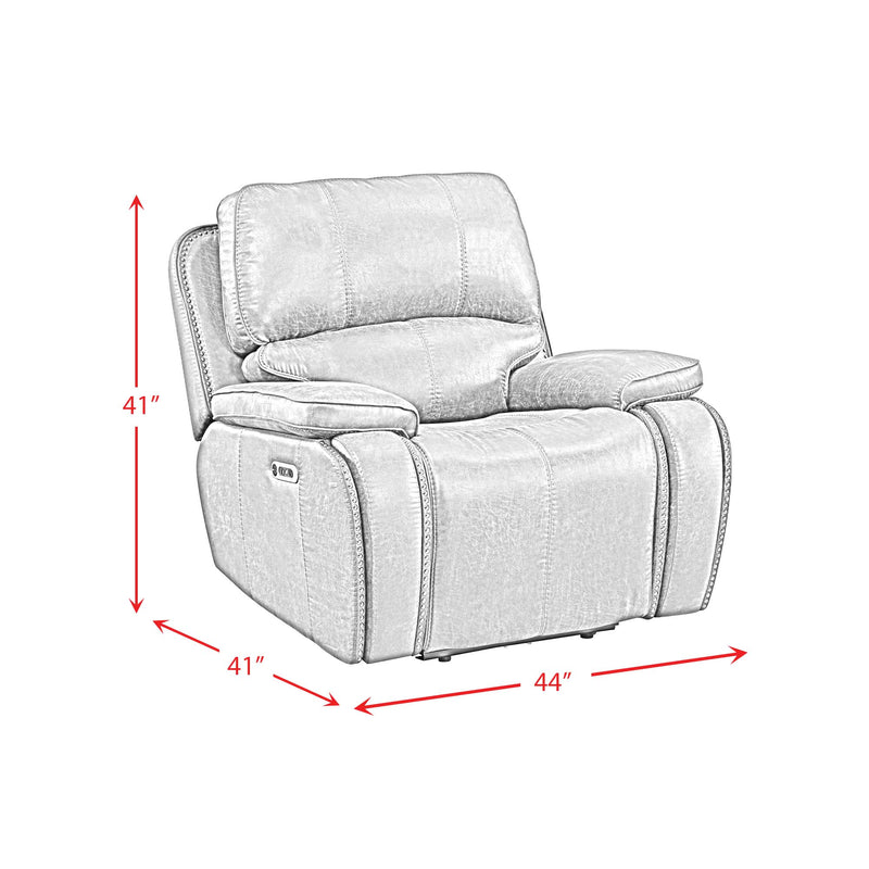 Atlantis Power Motion Recliner with Power Head Recliner in Heritage Brown
