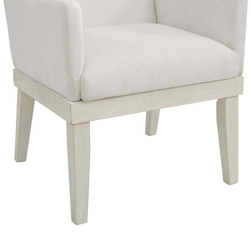 Avalanche Standard Height Dining Set in Antique White-Table and Four Chairs