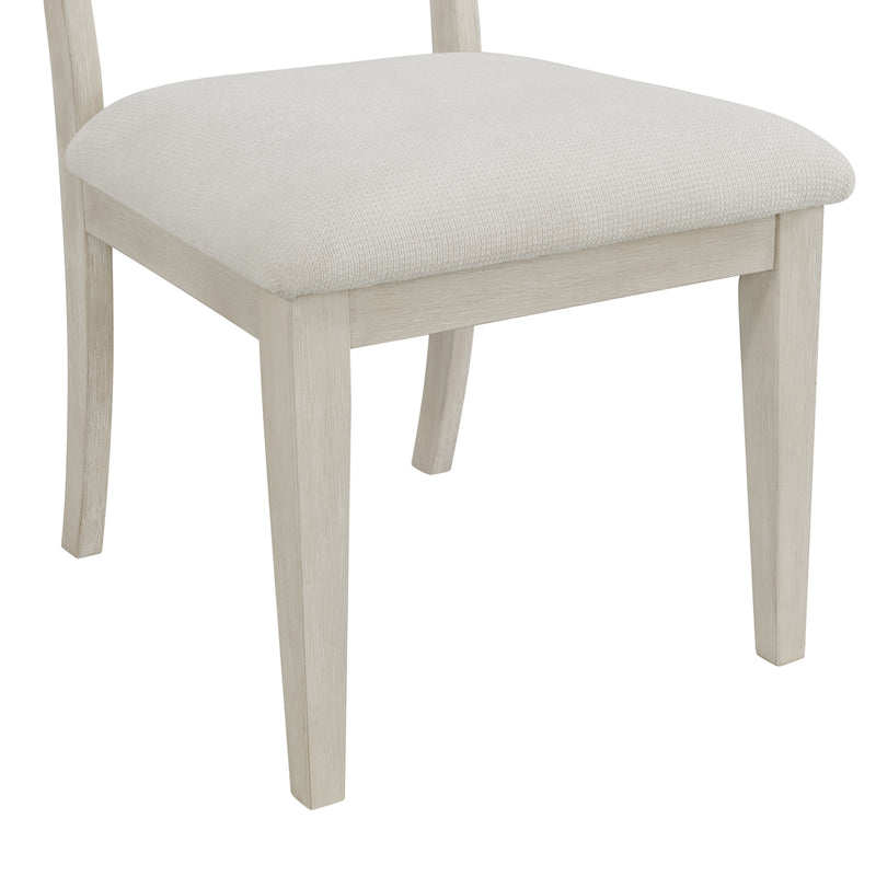 Avalanche Standard Height Dining Set in Antique White-Table and Four Chairs