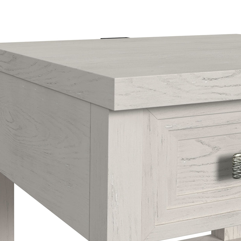 Avalanche 3PC Occasional Table Set in Antique White-Coffee Table, End Table & Sofa Table
