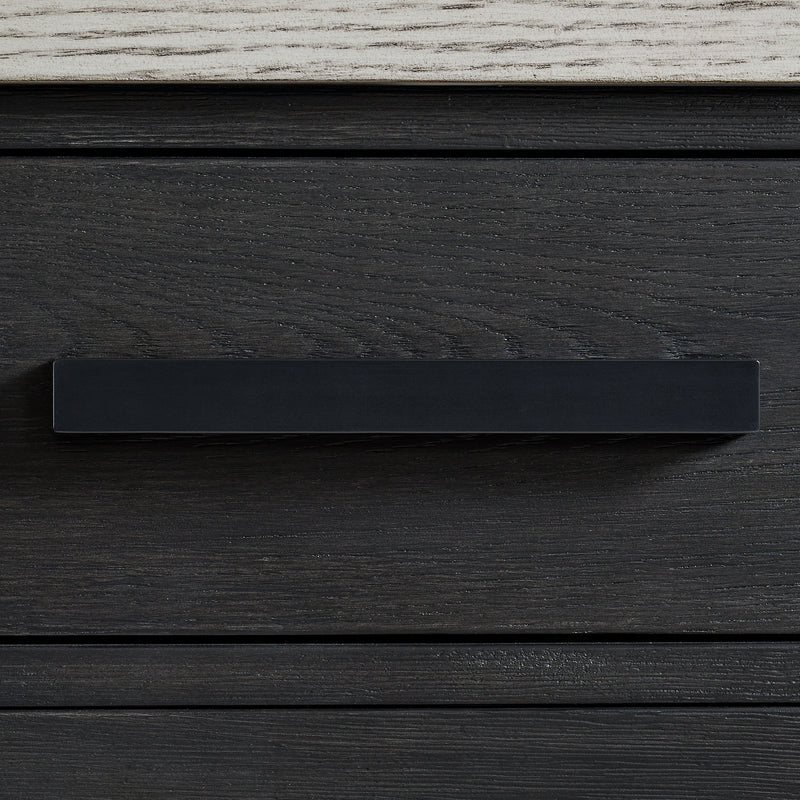 Axel Server in Light Grey and Espresso
