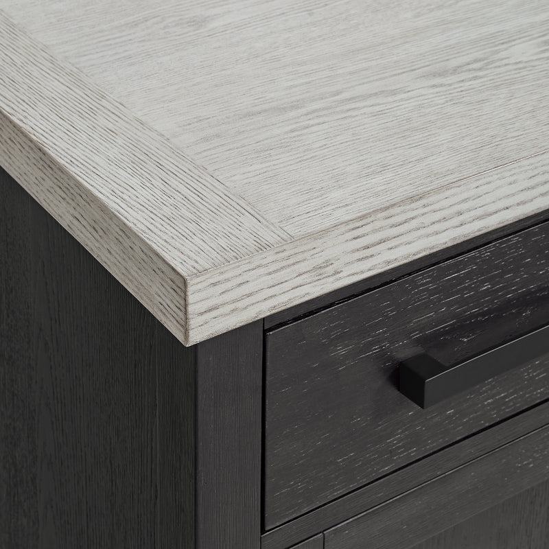 Axel Server in Light Grey and Espresso