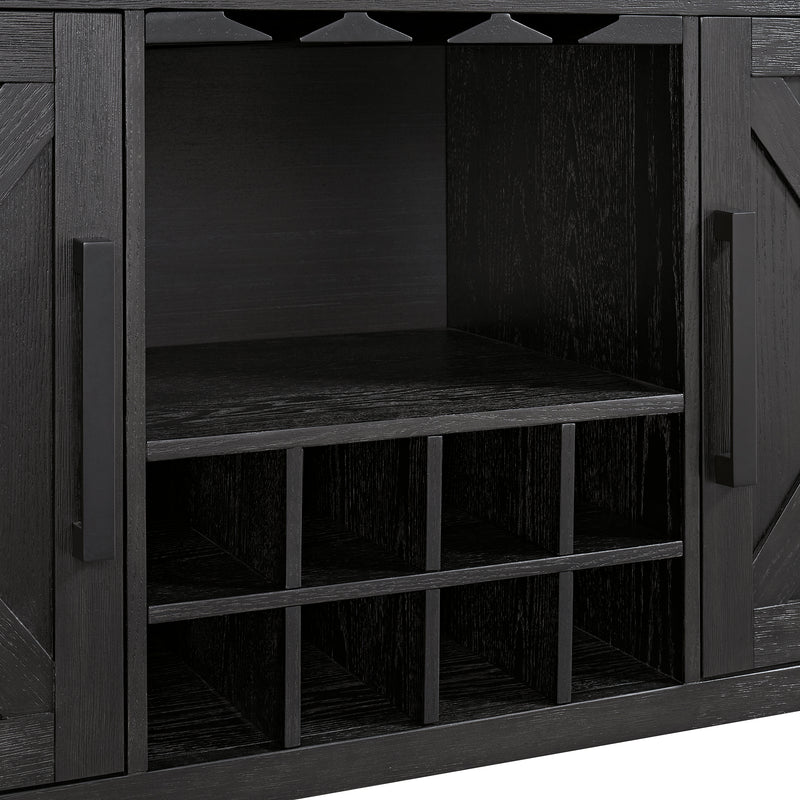 Axel Server in Light Grey and Espresso