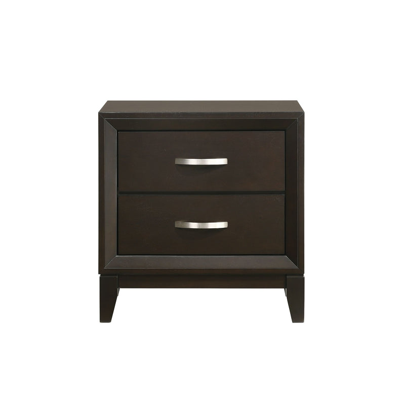 Beaumont 2-Drawer Nightstand in Merlot