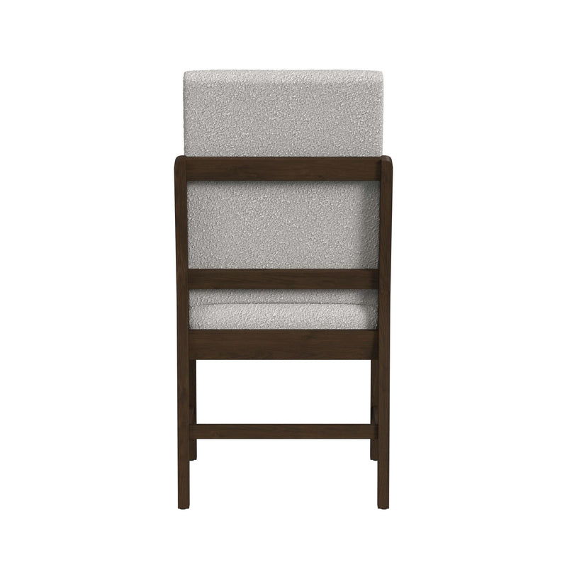 Brisbane Standard Height Dining Set in Brown-Table and Four Fabric Chairs
