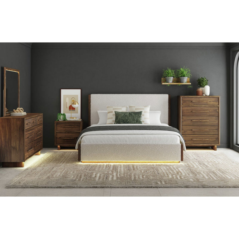 Brisbane Dresser with LED in Brown