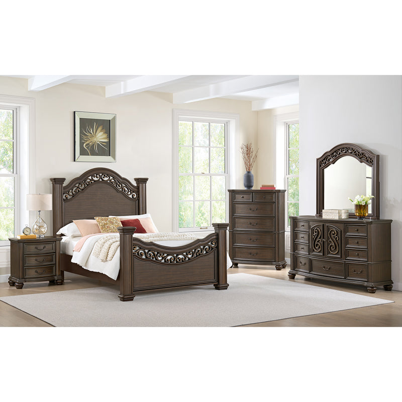 Brunswick 5-Drawer Chest in Mahogany