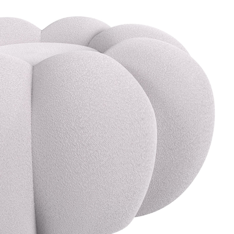 Bubble Swivel Chair and Ottoman in Grey
