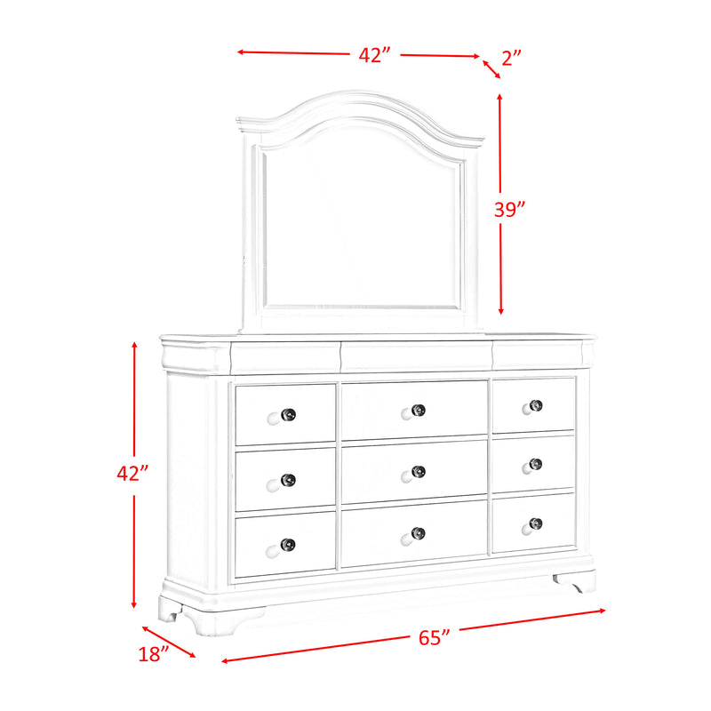 Cameron Cherry Sleigh Bedroom Set