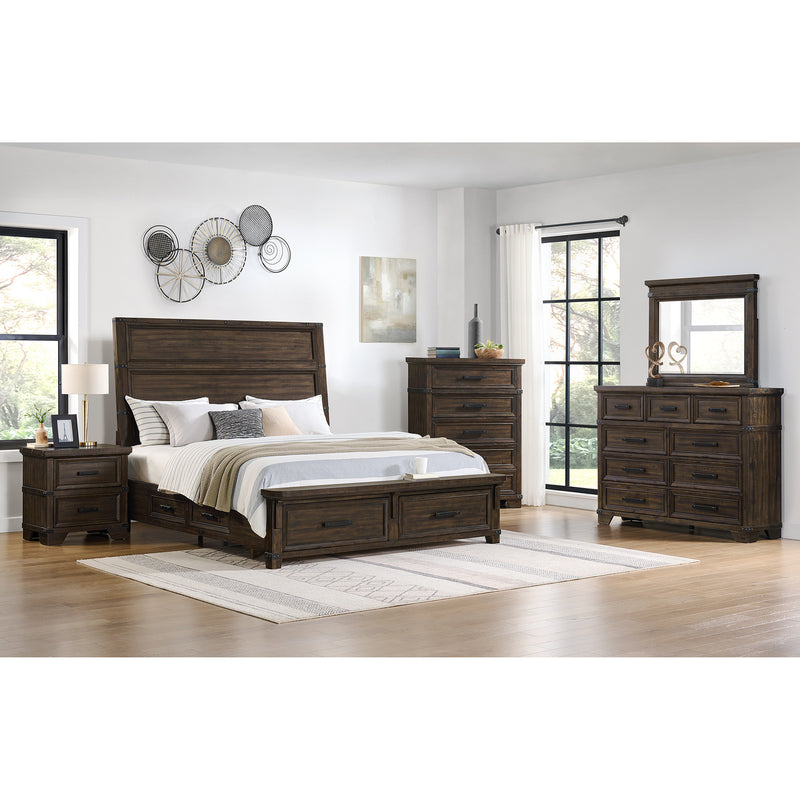 Colorado City 2-Drawer Nightstand with USB in Charcoal