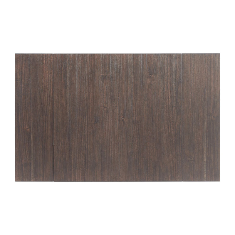 Martin 3 pc Drop Leaf Dining Set (Dark Brown Top - White Base)