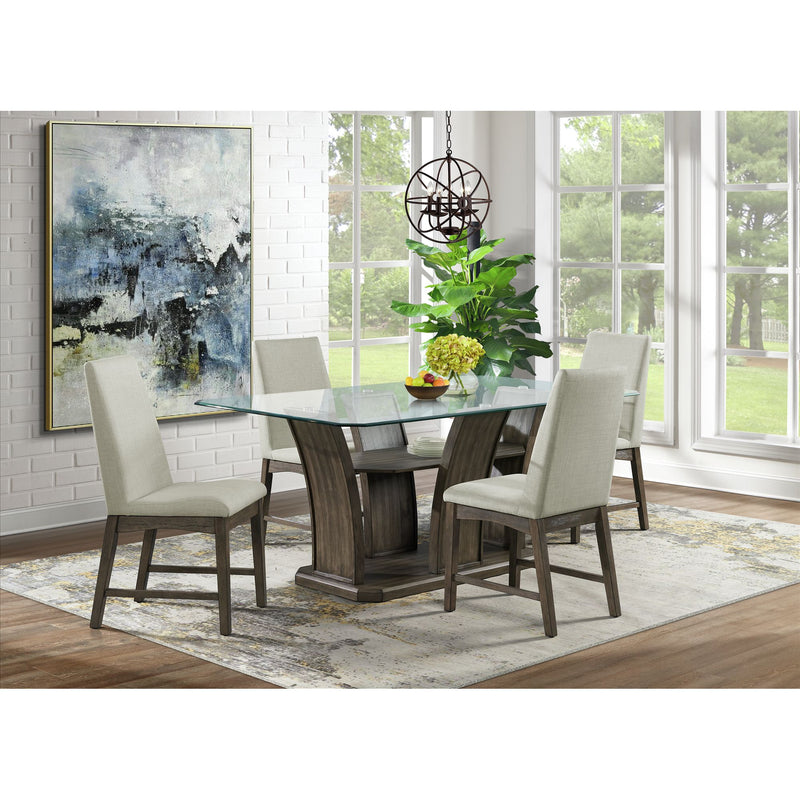 Dapper Dining Side Chair (Grey Finish) (Two Per Carton)