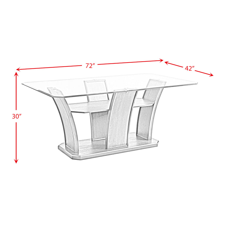 Dapper Grey Rectangular Dining Table