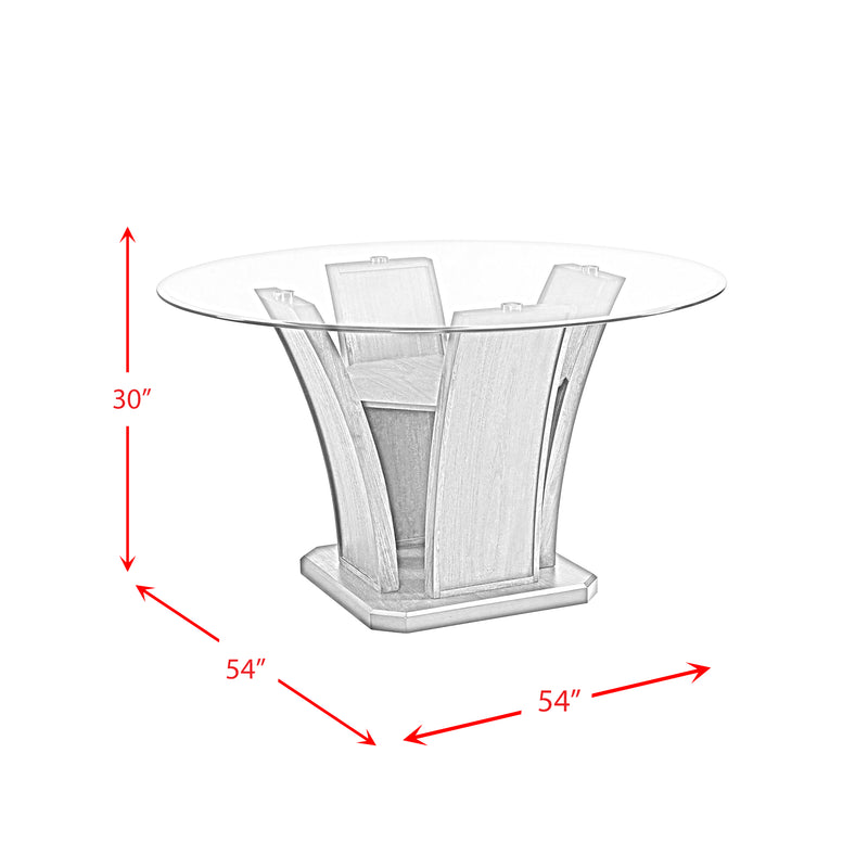 Dapper Grey Round Dining Table
