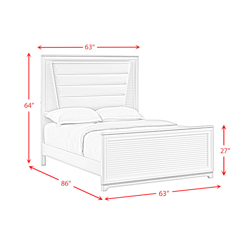 Denmark UPH Bedroom Set with Lights