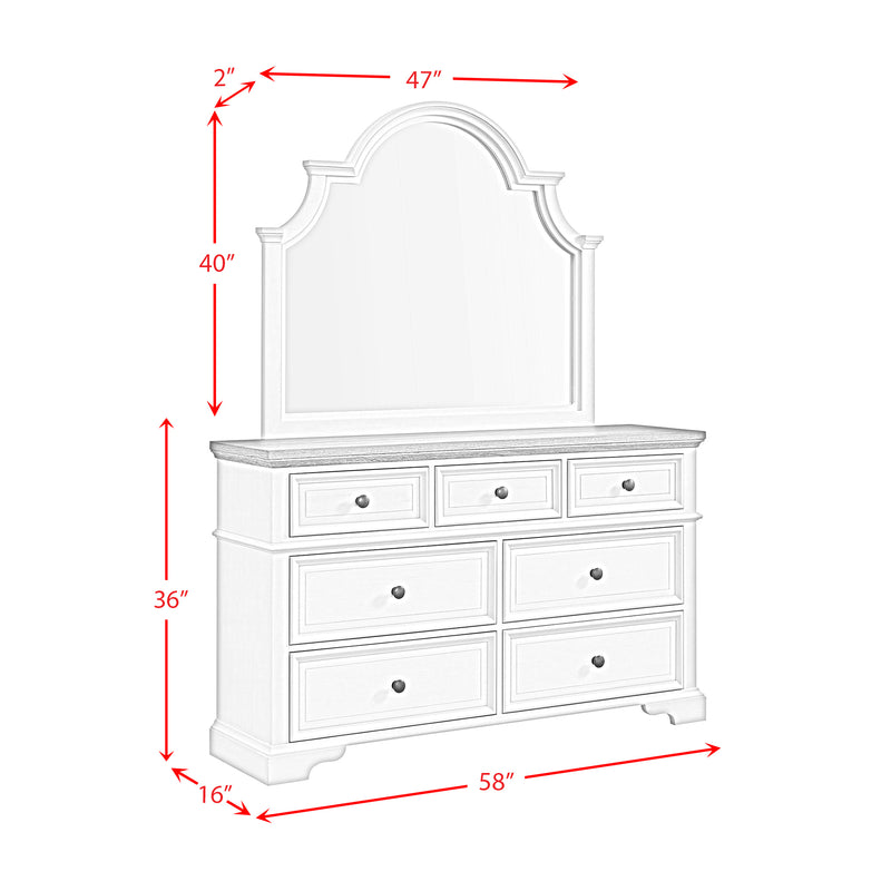 Eastwood Youth UPH Bedroom Set in Off-White