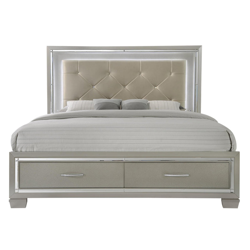 Platinum King Platform Storage Bed