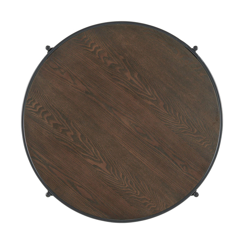 Vienna Round Coffee Table with Wooden Top