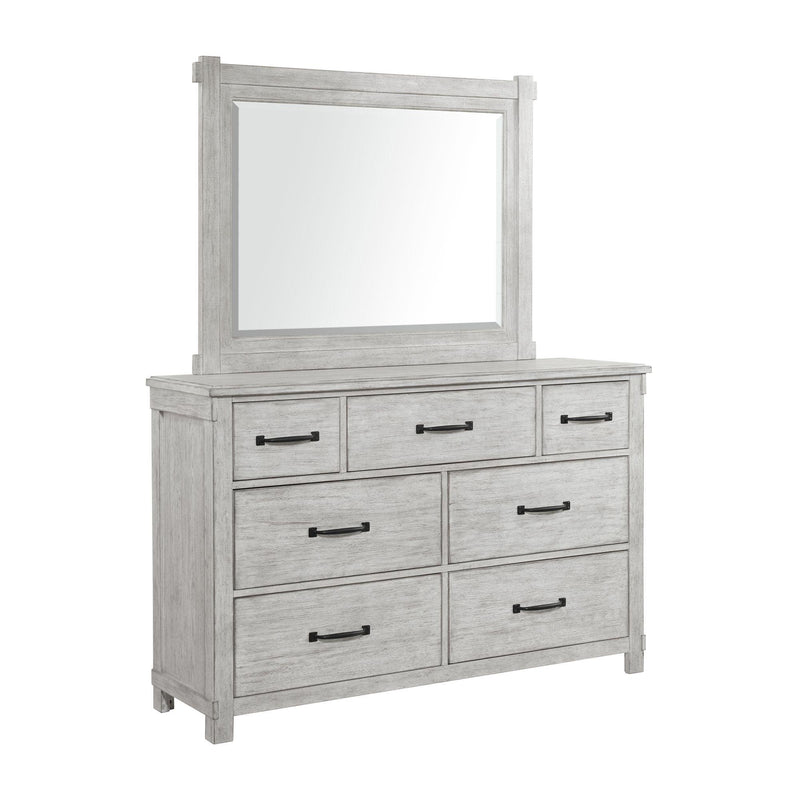 Scott Dresser & Mirror Set White Finish