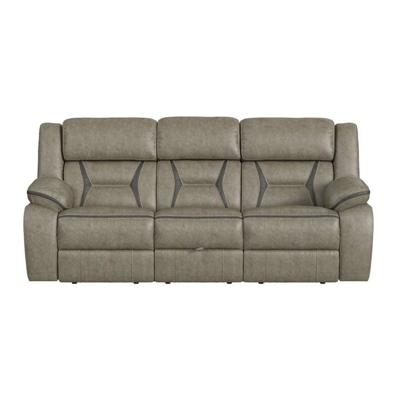 Engage Motion Sofa with DDT, Drawer and PWS in Corral Grey