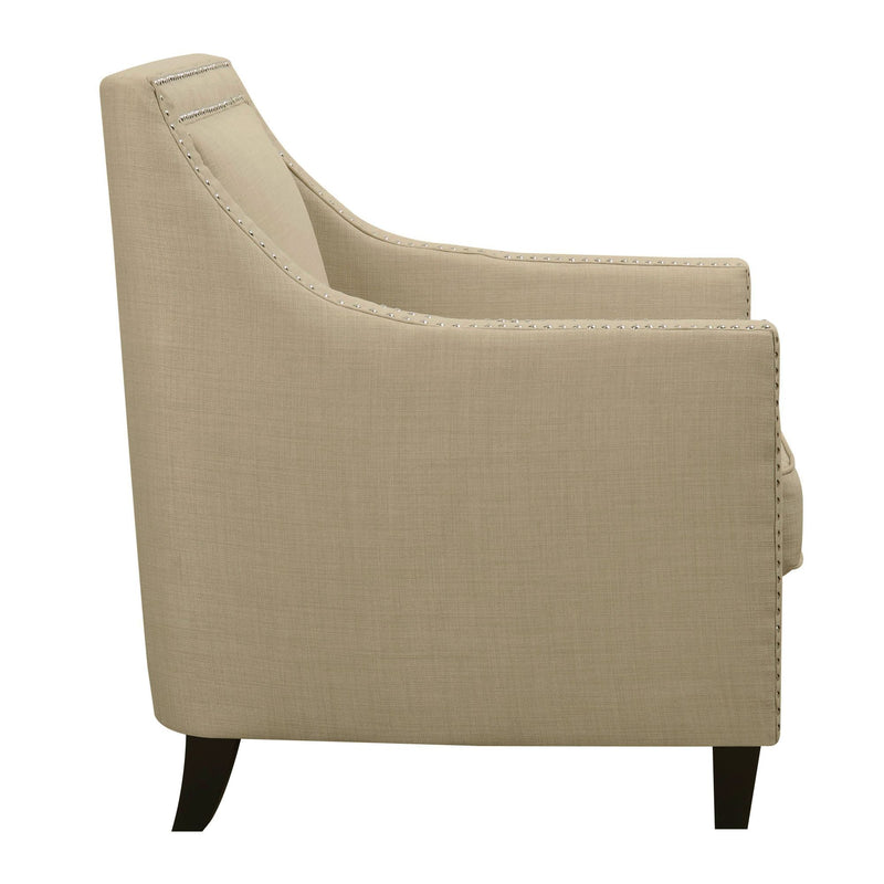 Erica 497 Chair W/Chrome Nails Heirloom Natural (ISTA 3)