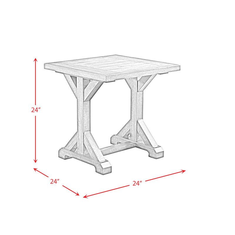 Finn 3PC Accent Trestle Table Set-Coffee Table & Two End Tables