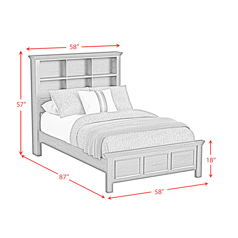 Hampton Kids Bookcase Bedroom Set