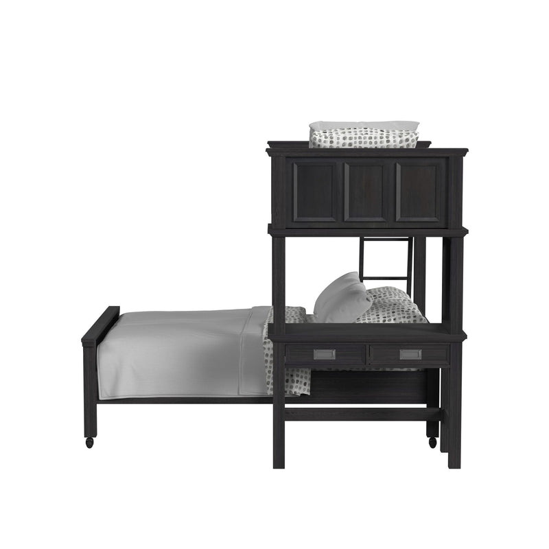 Hampton Kids Over Loft with Ladder and Desk with Speaker
