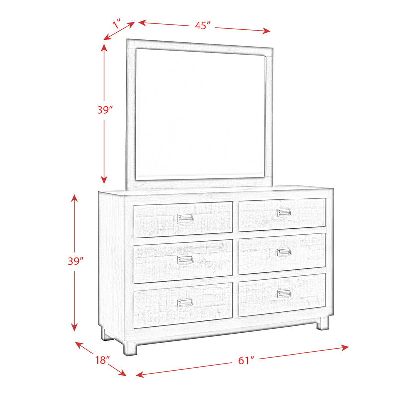 Harlington 6-Drawer Dresser w/ Mirror Set