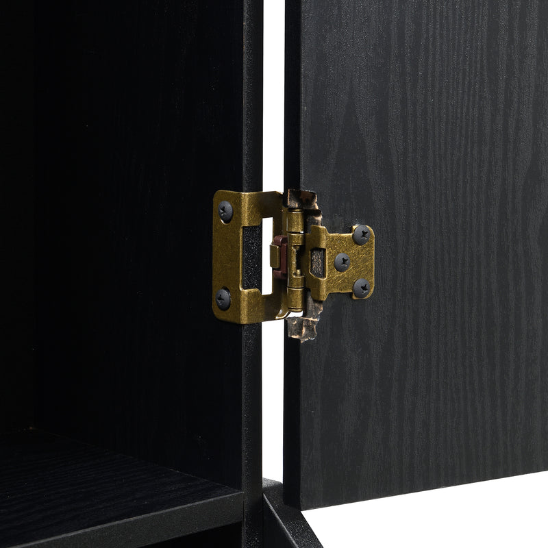 Hurricanes Dartboard Cabinet with Speaker and LED in Black (3A Packing)