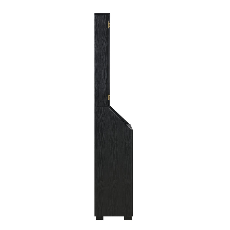 Hurricanes Dartboard Cabinet with Speaker and LED in Black (3A Packing)
