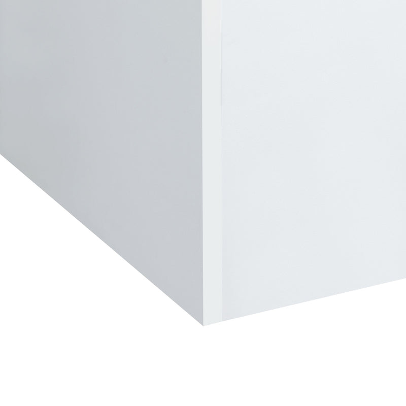 Irvine Mini Dressing Table with Stool, LED and USB in Glossy White