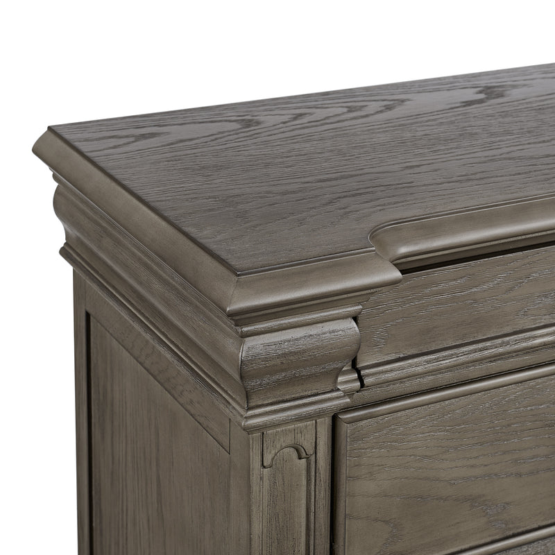 Kings Court 10-Drawer Dresser in Grey