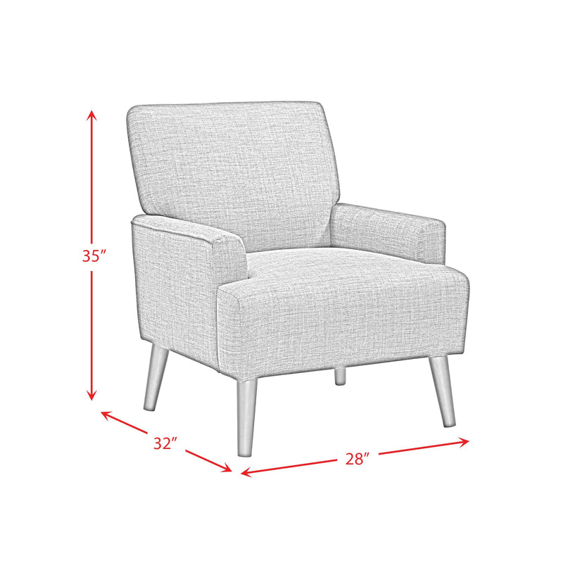 Kiwi Chair in 8077 Boucle Grey & Espresso