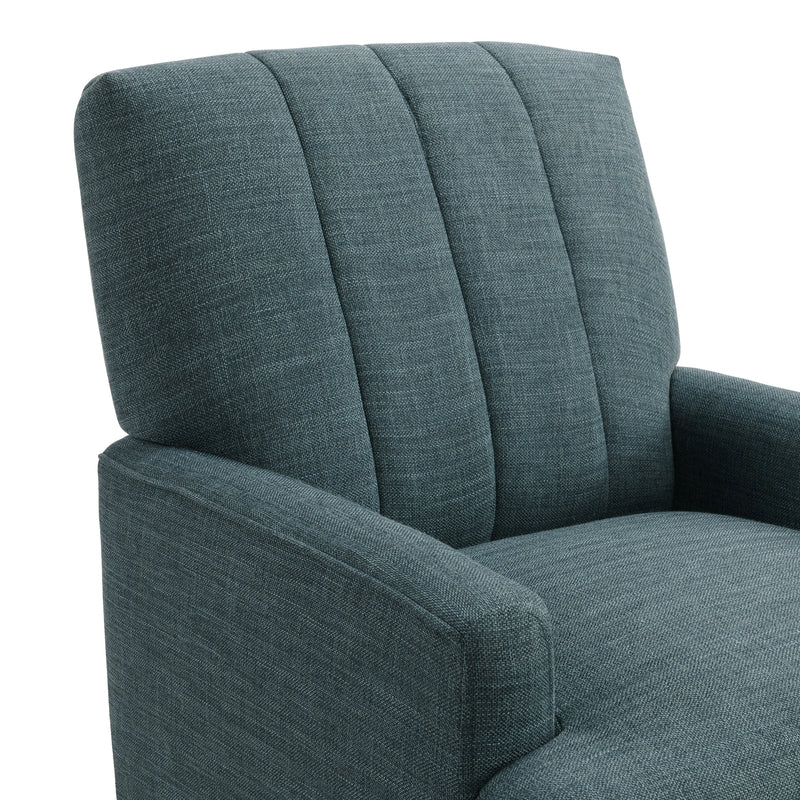 Kiwi Chair with Channel Back in Palmer Teal