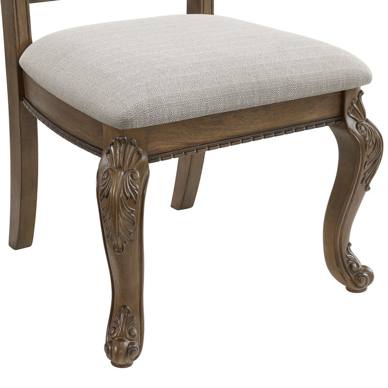 Madison Park Standard Height Dining Set in Walnut-Table and Four Chairs
