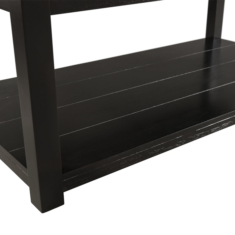 Marcello w/ White Top - Rectangular Coffee Table W/Casters