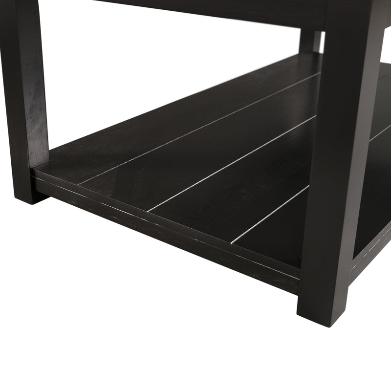 Marcello w/ White Top - Rectangular Coffee Table W/Casters