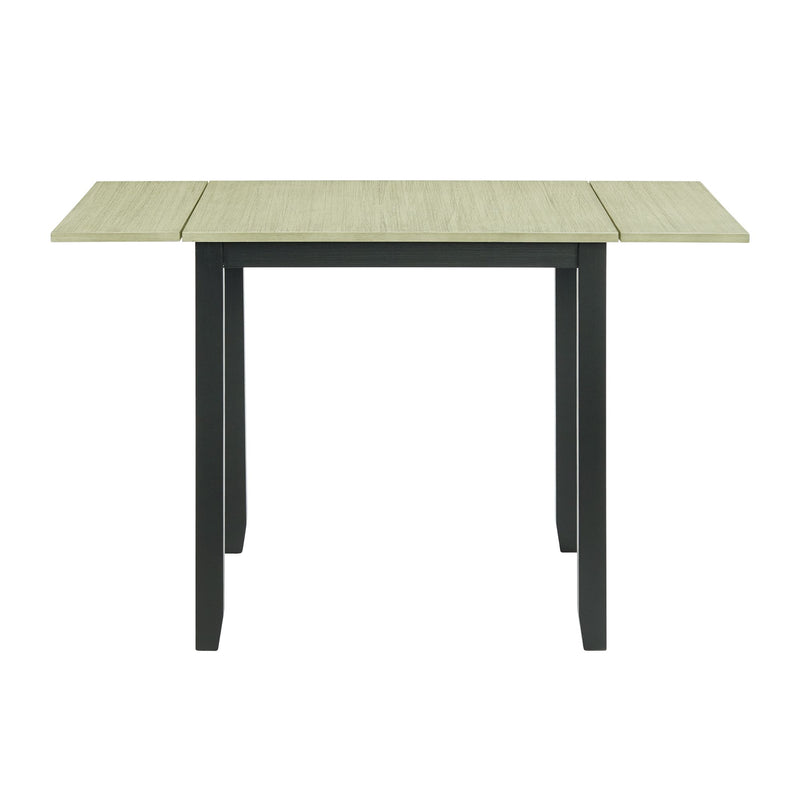 Martin 3 pc Drop Leaf Dining Set (Black Base)