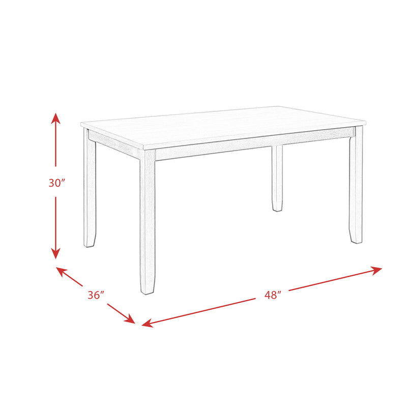 Martin 5 pc Dining Set (Black Base)