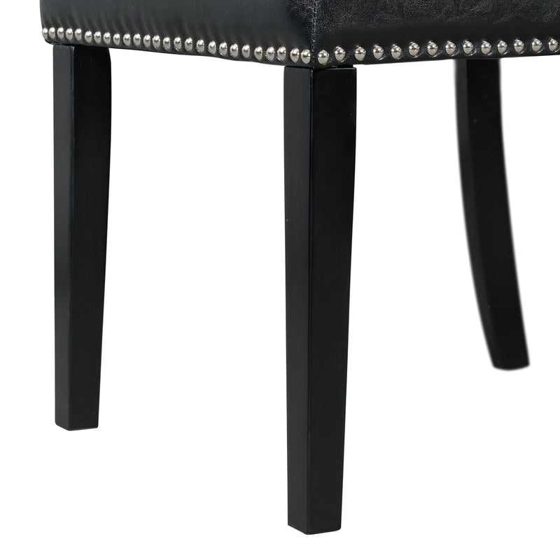 Meridian Dining Side Chair Black (2 Per Pack)