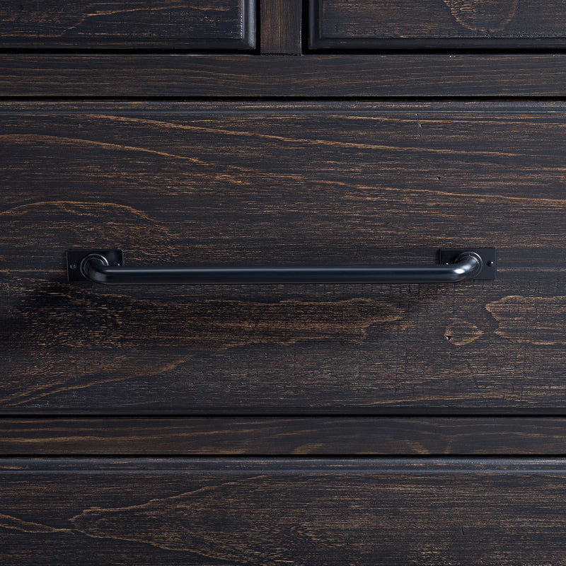 Montrose Dresser and Mirror Set in Espresso & Brown