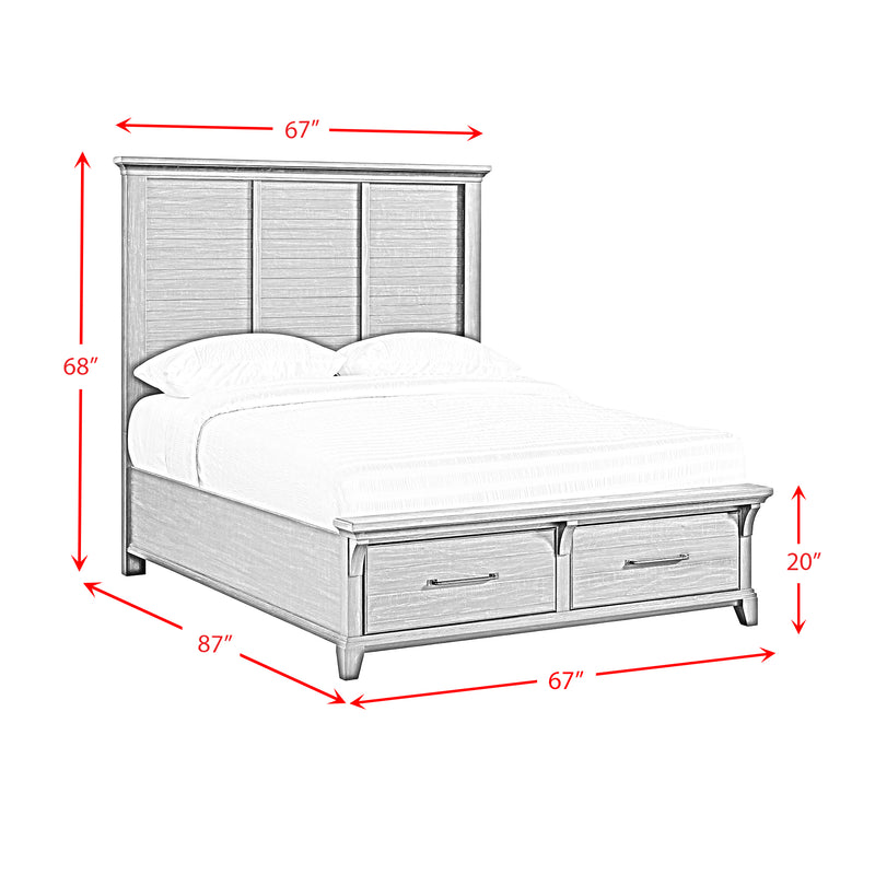 Montrose Storage Bedroom Set in Espresso & Brown