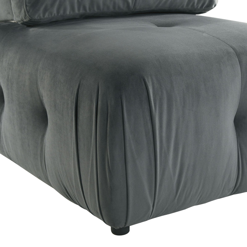 Nahla Modular Chair in Marine Light Grey