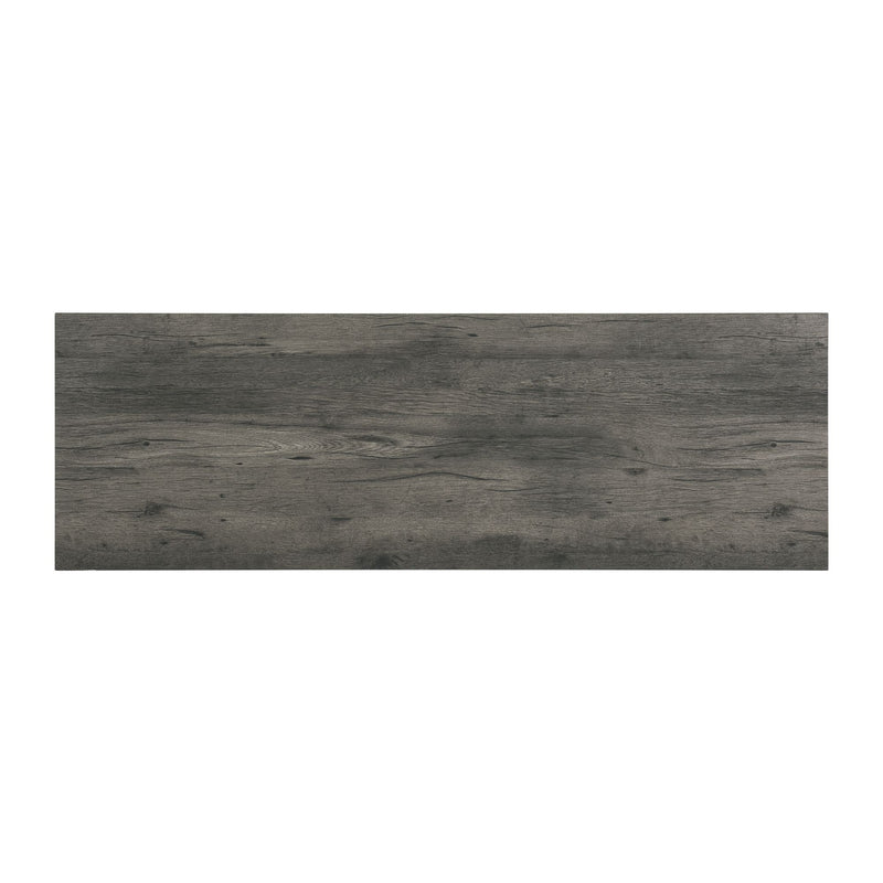 Oak Lawn Charcoal Grey Bar Table Single Pack (Table + 3 Grey Fabric Stools)