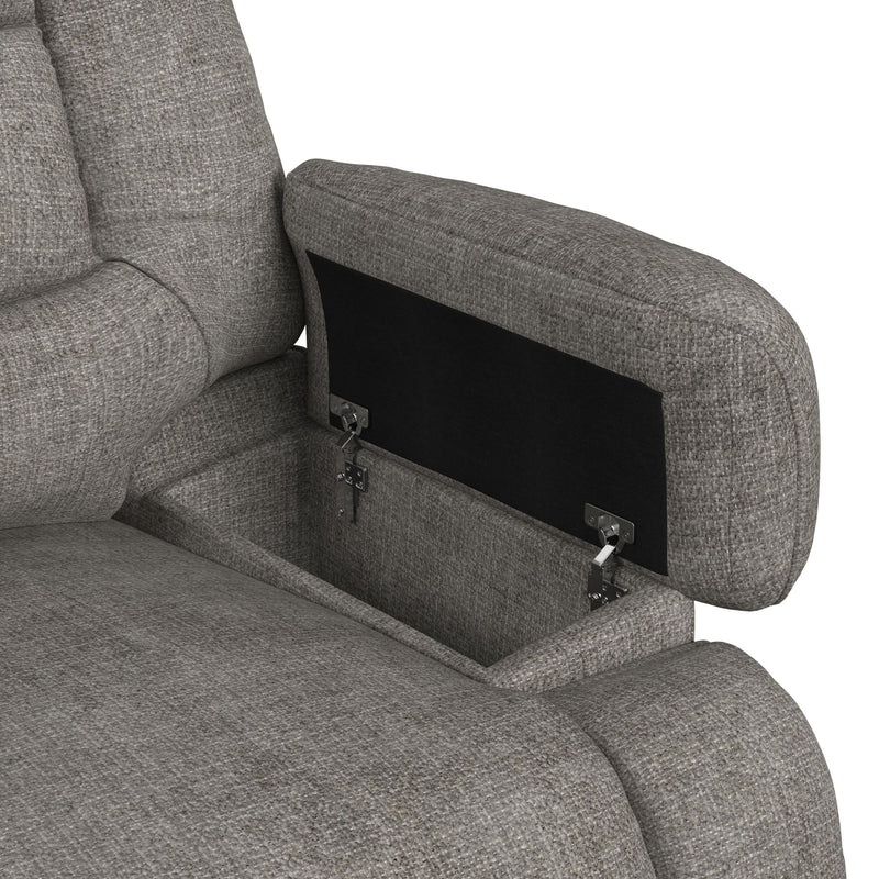 Odessa P3 Recliner W/Heat Massage, zero gravity, memory foam in Amount Grey