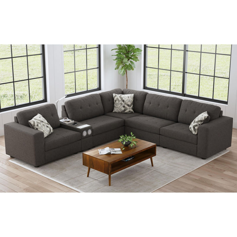 Options One LHF Chair in Palmer Plus Ash with 1 Pillow 20"ÔøΩ