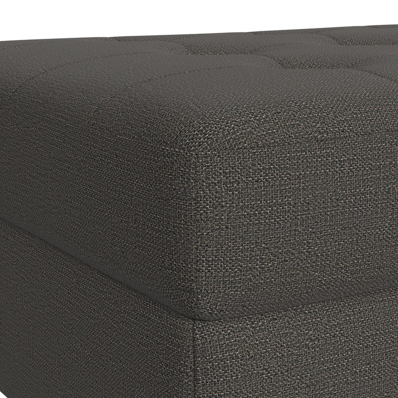 Options One Storage Ottoman in Palmer Plus Ash